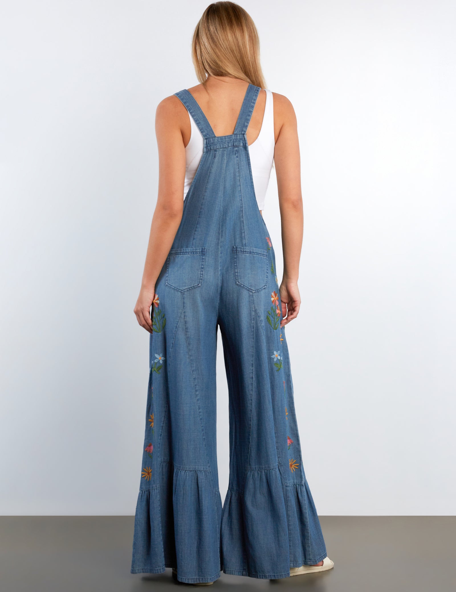 Butterfly Embroidered Overalls – billytshop