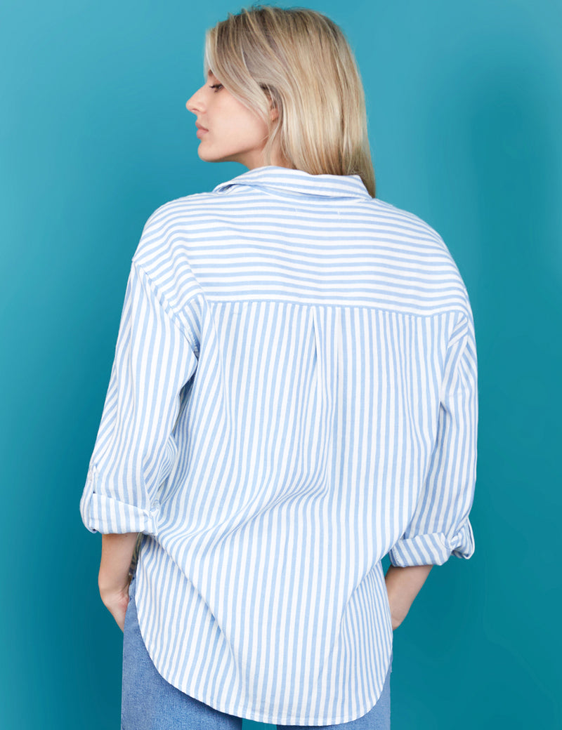 Women's Fashion Brand Oversized Striped Shirt