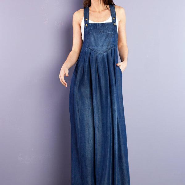 Women’s Denim Pocket Jumper Dress – Billy T Denim / S