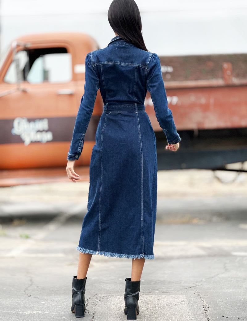 Womens Denim Jacket Dress Wash Lab Sea Blue / S Womens Denim Jacket Dress Wash Lab Sea Blue / S