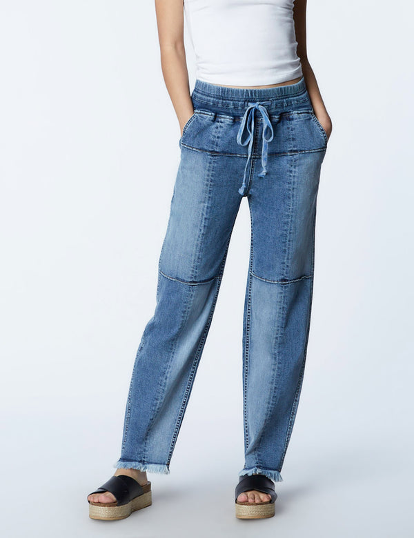 Women's Designer Pieced Relaxed Fit Jeans