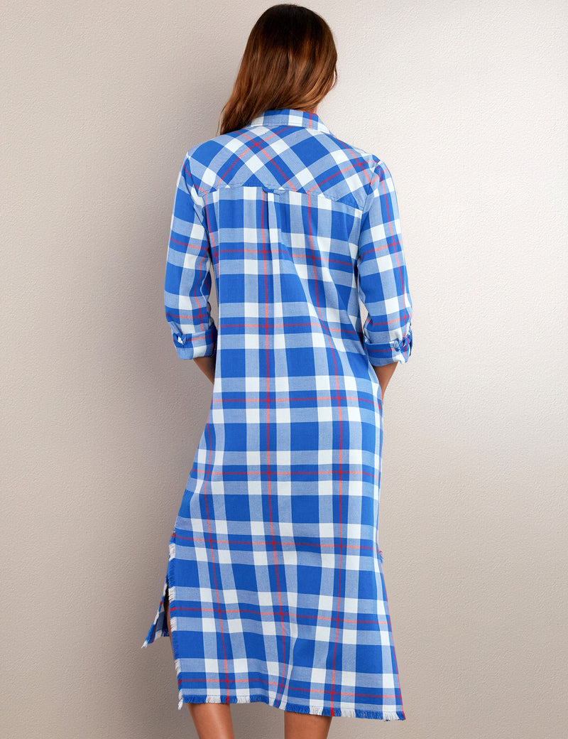 Festival Plaid Shirtdress