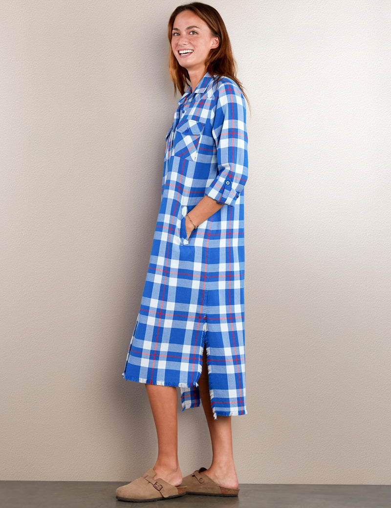 Festival Plaid Shirtdress