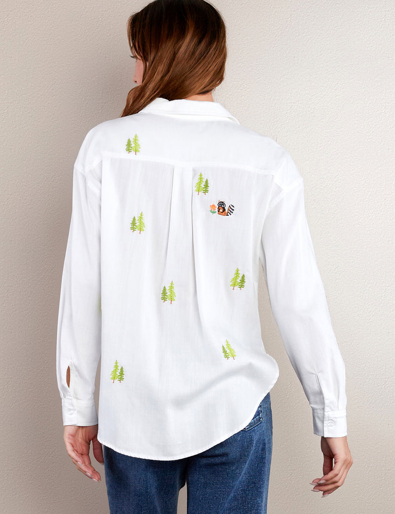 Forest Embroidered Shirt