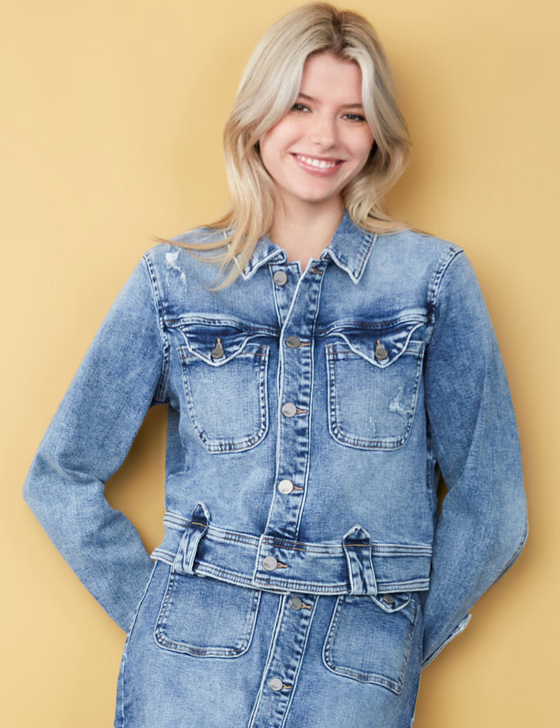 High-End Women's Fashion Brand Hampton Denim Jacket