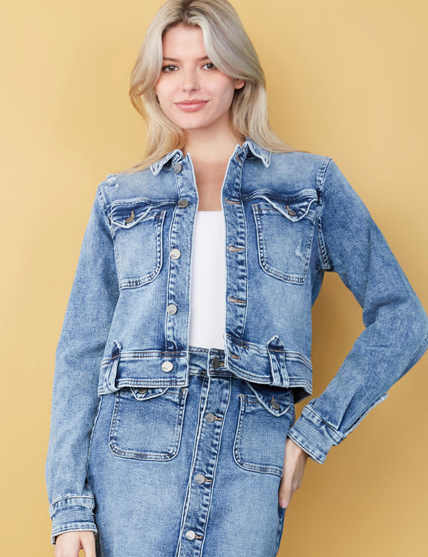 High-End Women's Fashion Brand Hampton Denim Jacket