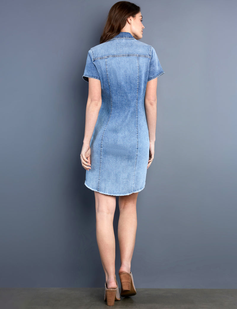 Women's Fashion Brand Mini Denim Bodycon Dress