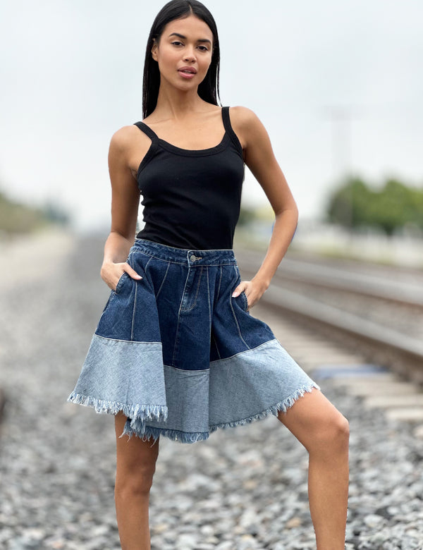 Terin Mini Skirt - Dark Denim - Buy Women's Skirts - Billy J