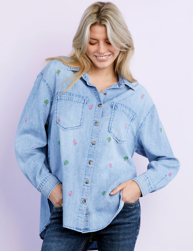 Palm Desert Embroidery Shirt