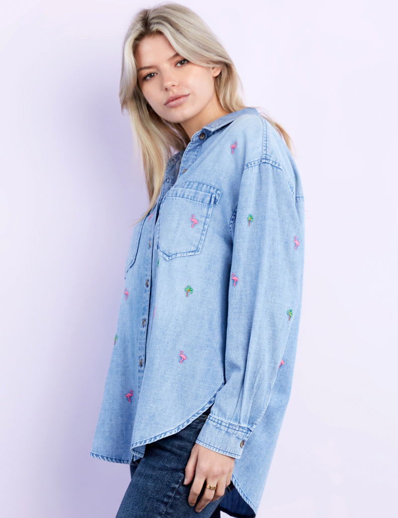 Palm Desert Embroidery Shirt