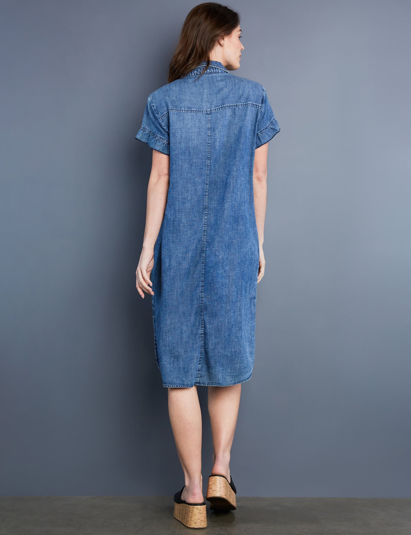 Women's Rodeo Button-Front Denim Shirtdress – Billy T – billytshop