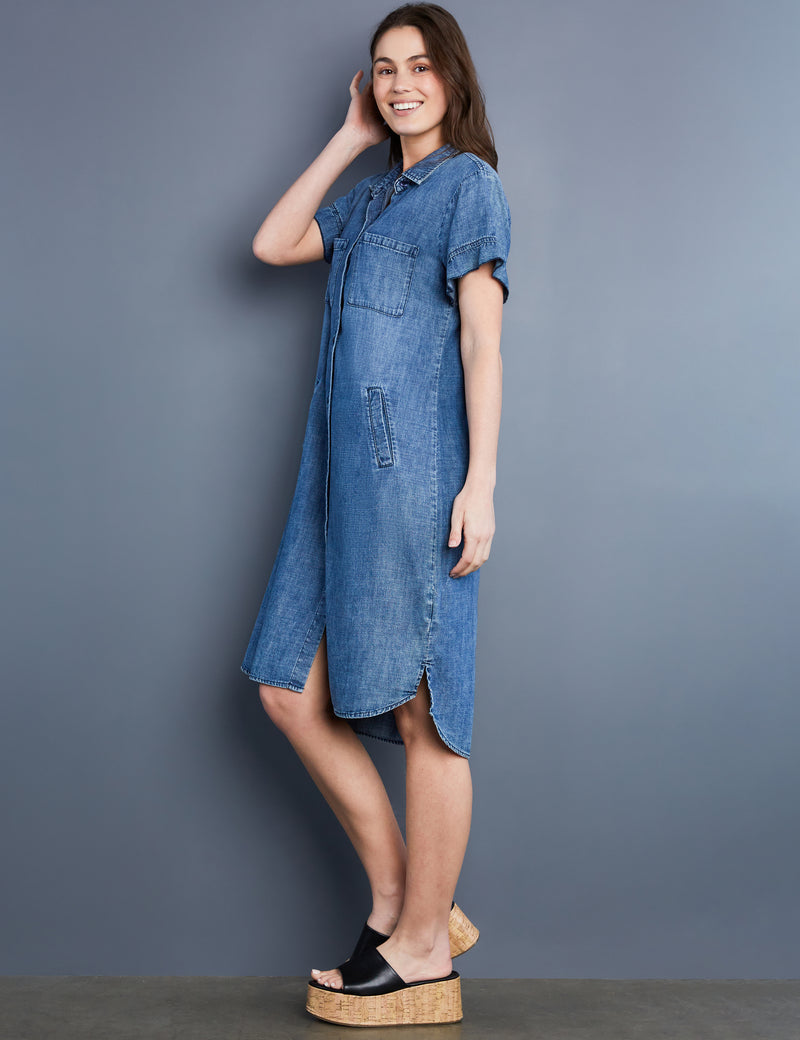 Women's Designer Fashion Brand Rodeo Denim Shirtdress