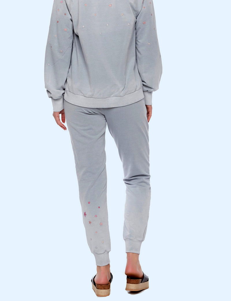 Women's Fashion Light Grey Stardust Jogger