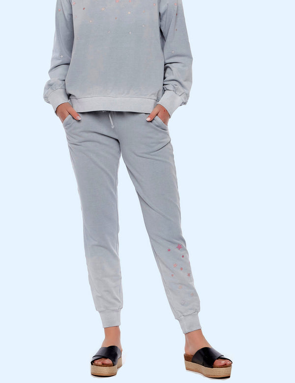 Women's Fashion Light Grey Stardust Jogger