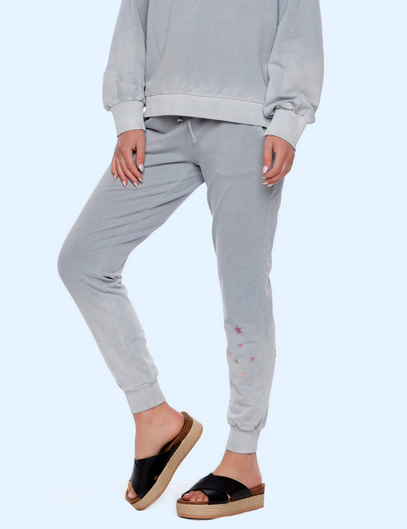 Women's Fashion Light Grey Stardust Jogger