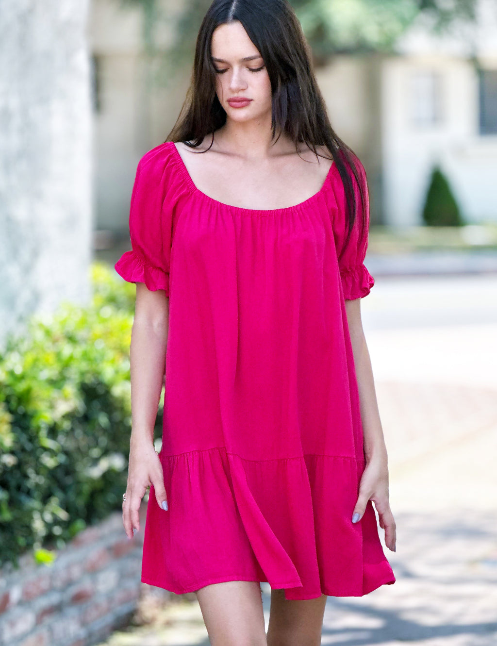 Women's Super Power Dress with Ruffle Details – Billy T – billytshop