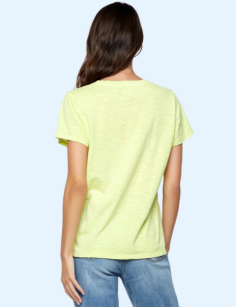 Women's Designer Cotton Slub V-Neck Tee