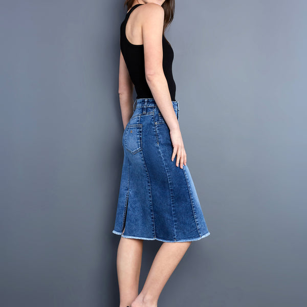 Two-Tone-Short-Jean-Skirt-