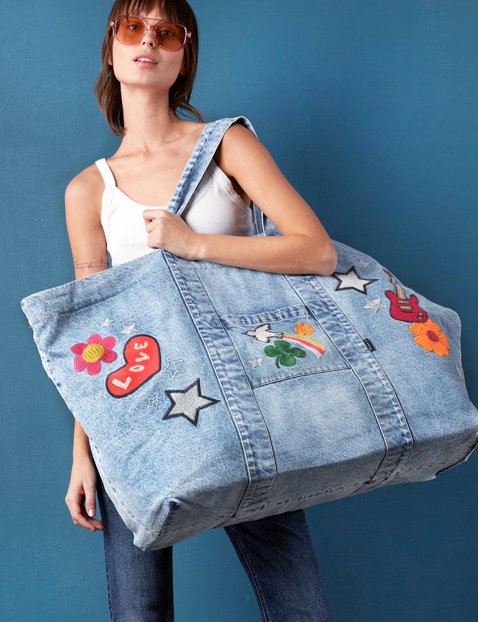 INPERFECT DENIM ビッグトートバッグ INPERFECT DENIM TOTE BAG