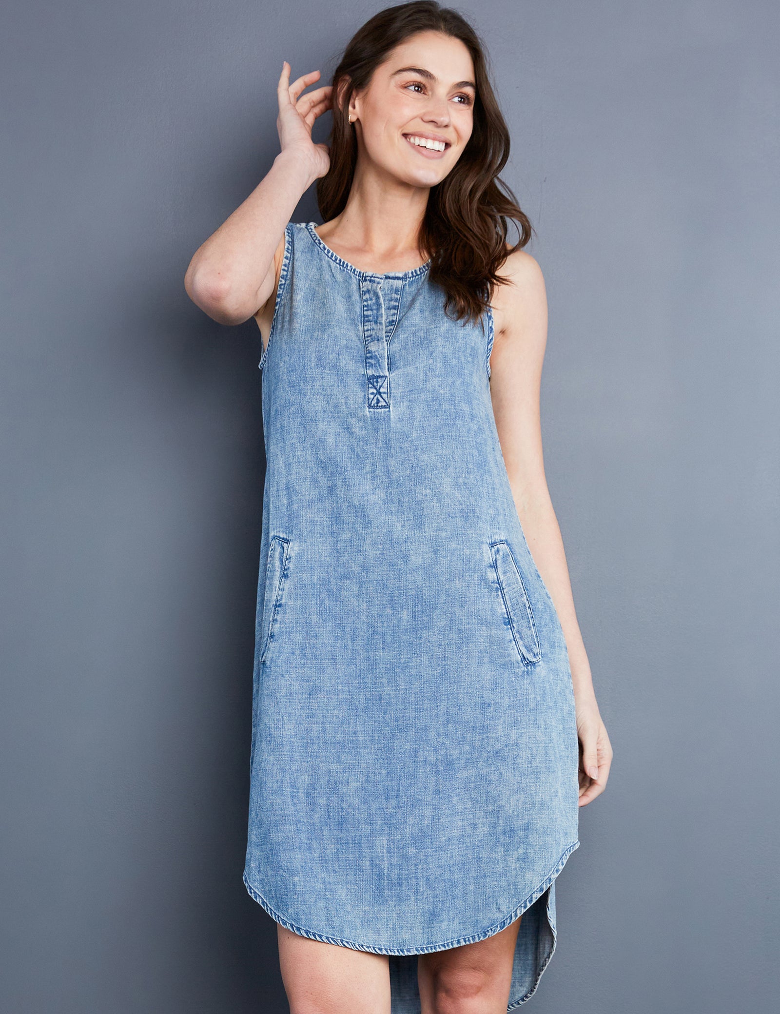Denim Chambray Dress Lucky Brand Jean Dress Women's Denim Tank Dress With Pocket Billy T Vintage Denim Xs Denim Chambray Dress Lucky Brand Jean Dress Women's Denim Tank Dress With Pocket Billy T Vintage Denim Xs