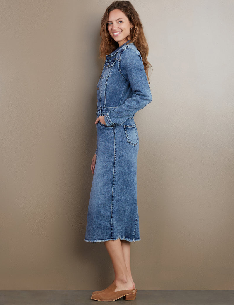 house of fraser denim dress Forever New Amelia Denim Dress