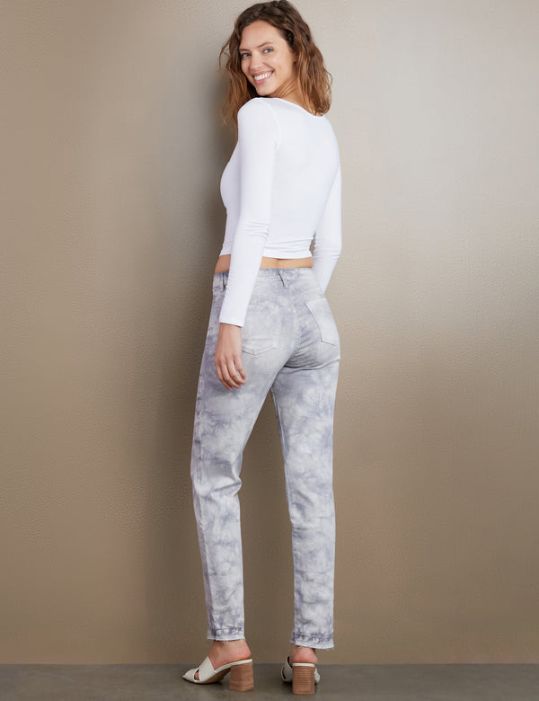 Women's Designer Straight Leg Jeans in Grey Blast