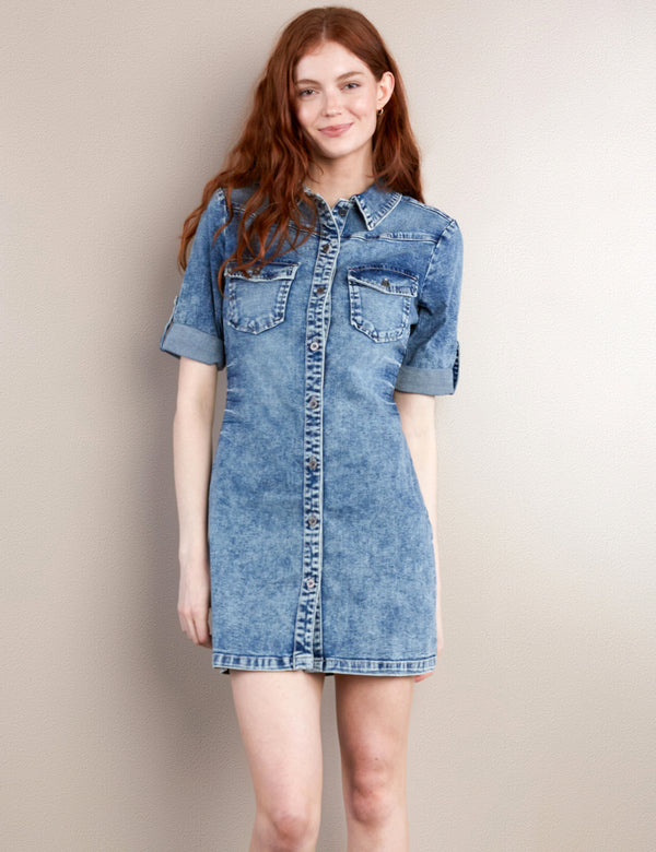 Denim Shirtdress