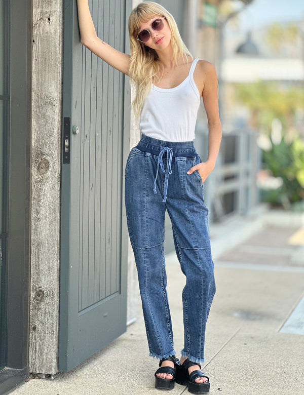 Pieced Relaxed Fit Jeans