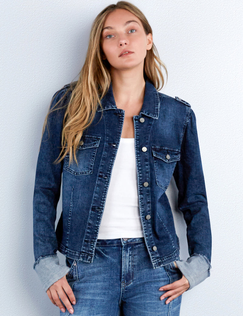 Cuffed Denim Jacket