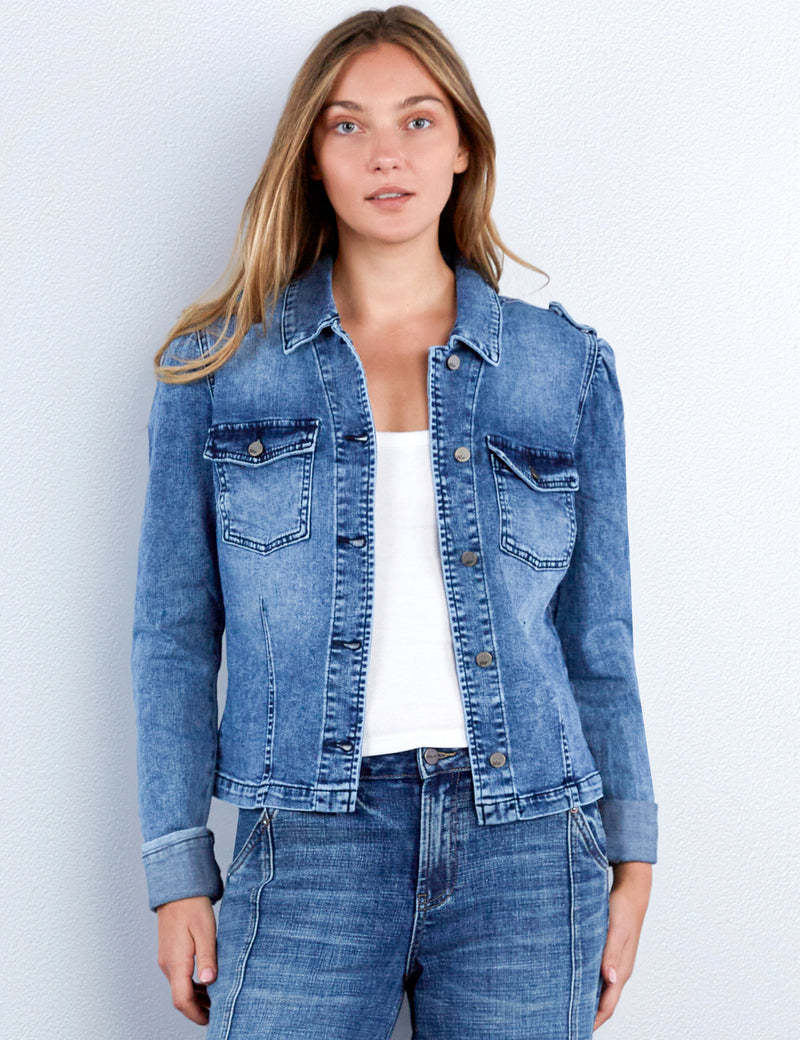 Cuffed Denim Jacket