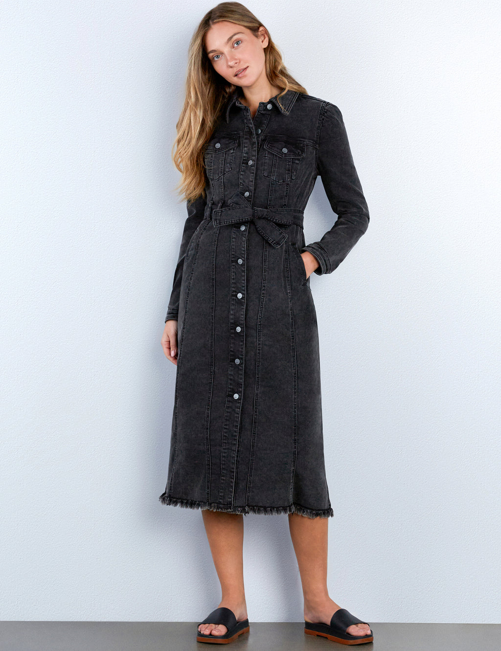 Womens Denim Jacket Dress Wash Lab Shady Black / L Womens Denim Jacket Dress Wash Lab Shady Black / L