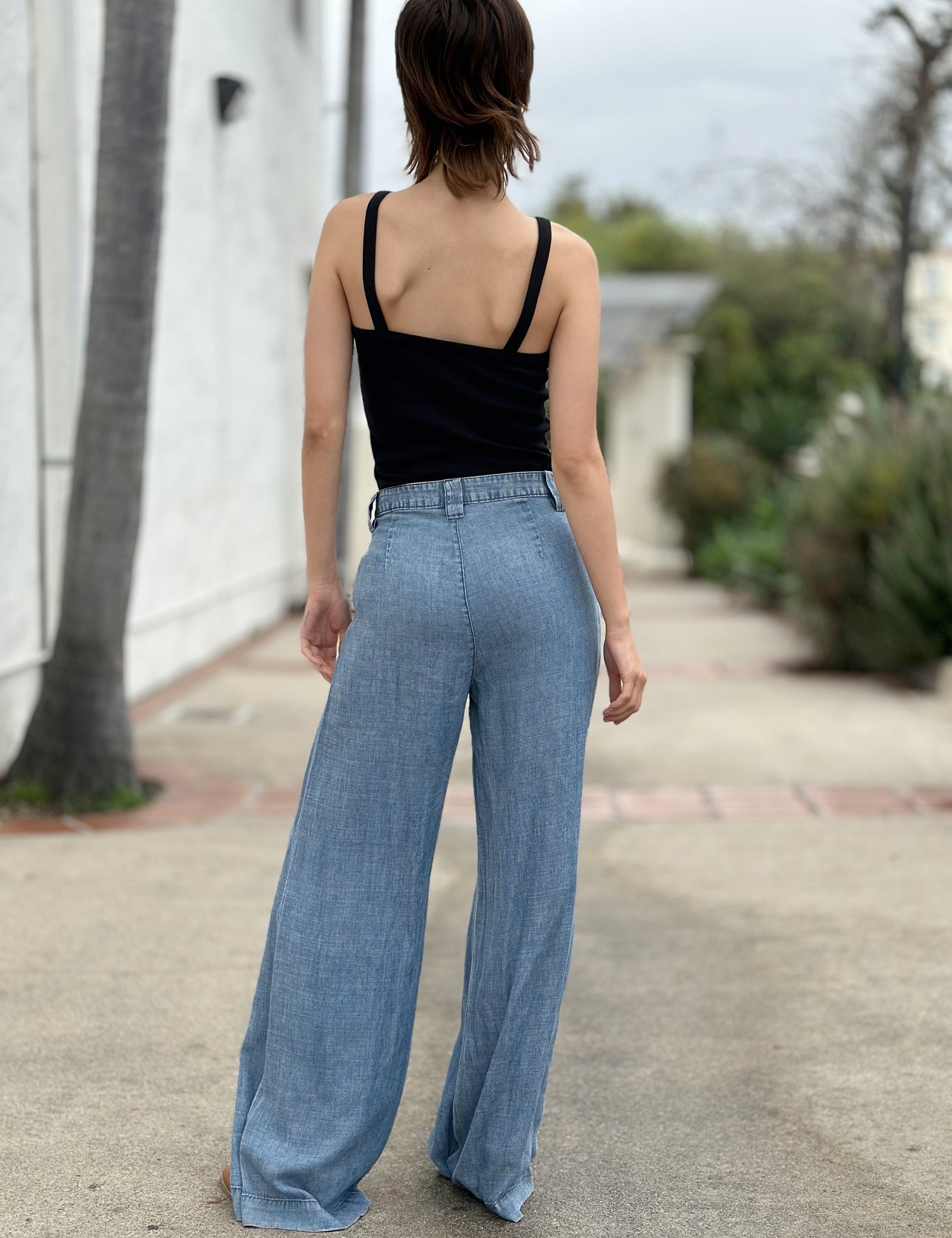 Women's Sway Soft Wide-Leg Denim Pants – Billy T – billytshop