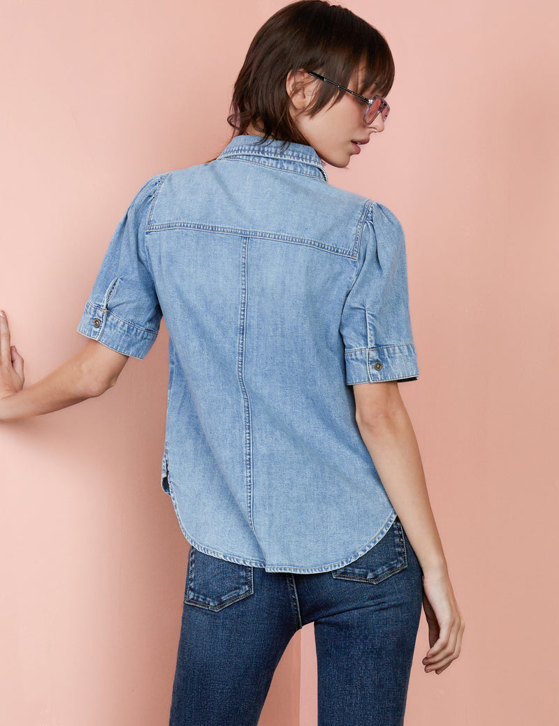 Perfect Puff Denim Shirt – billytshop