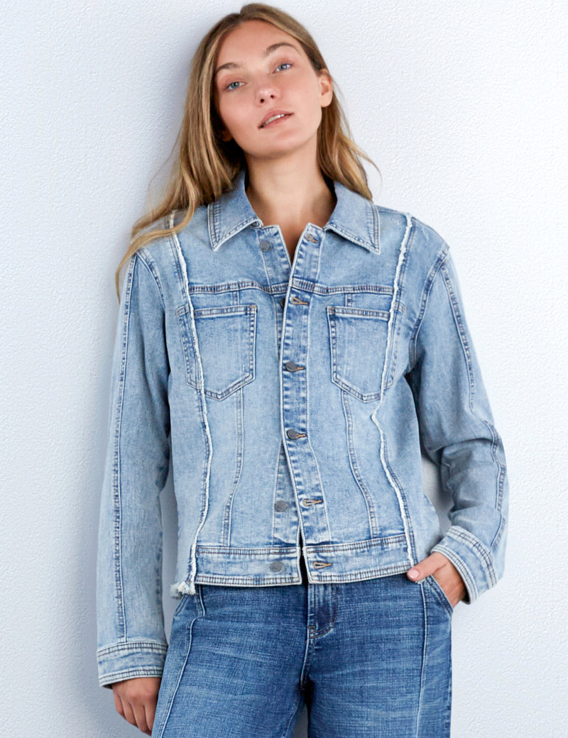 Split Denim Jacket