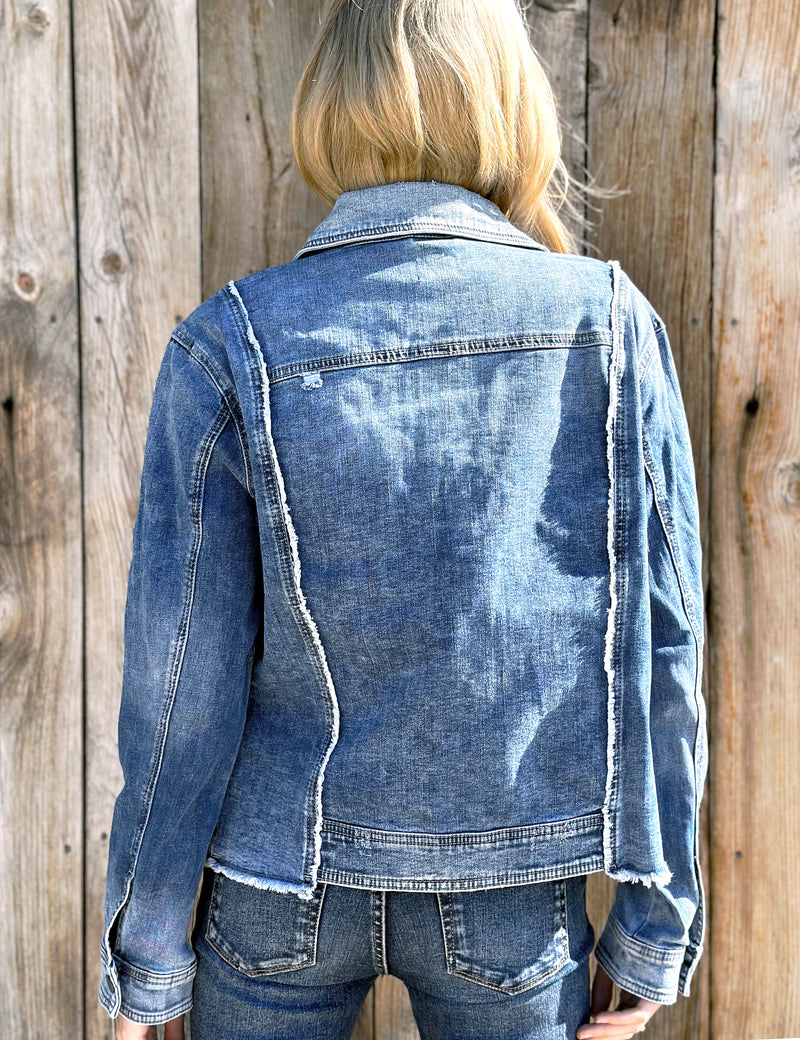 Split Denim Jacket