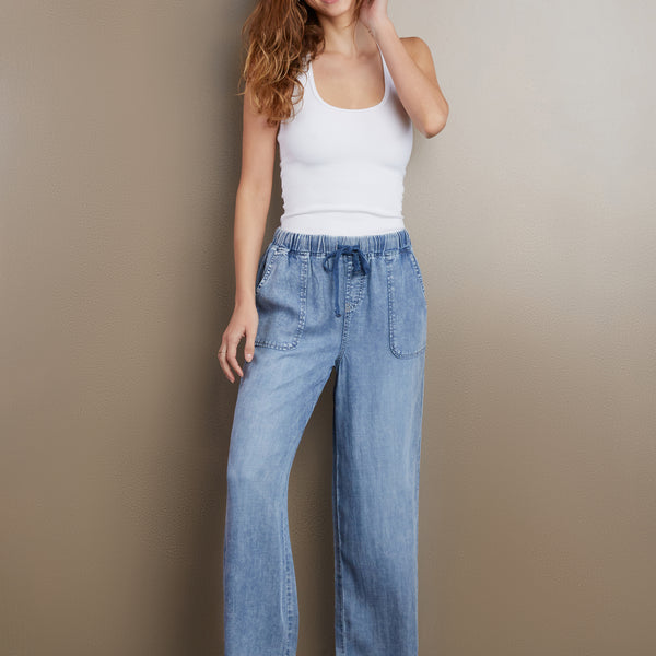 Jean Bootcut P&Y Pour Femme - Taille 34 - Modèle Lola En Coton Bleu Classique