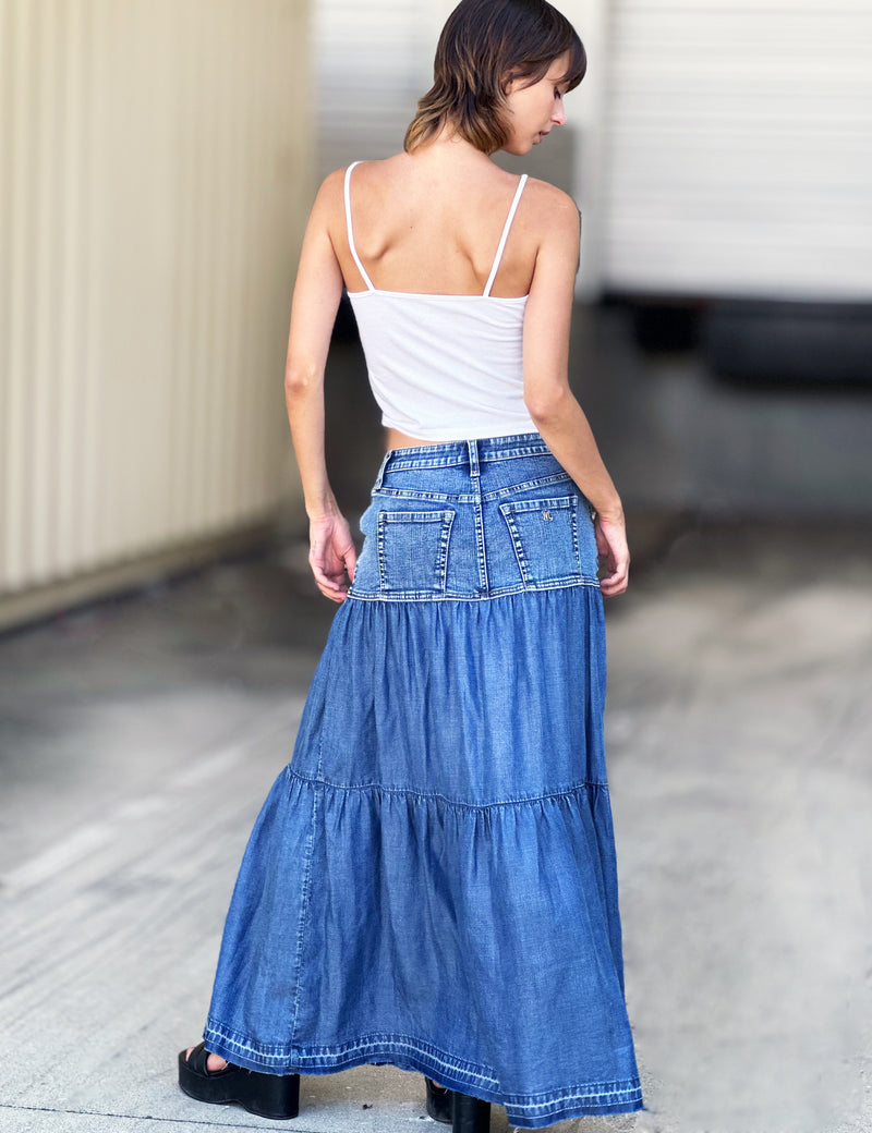 Riders - Women's Copper Collection Folded Pocket Denim Skirt - Walmart.com