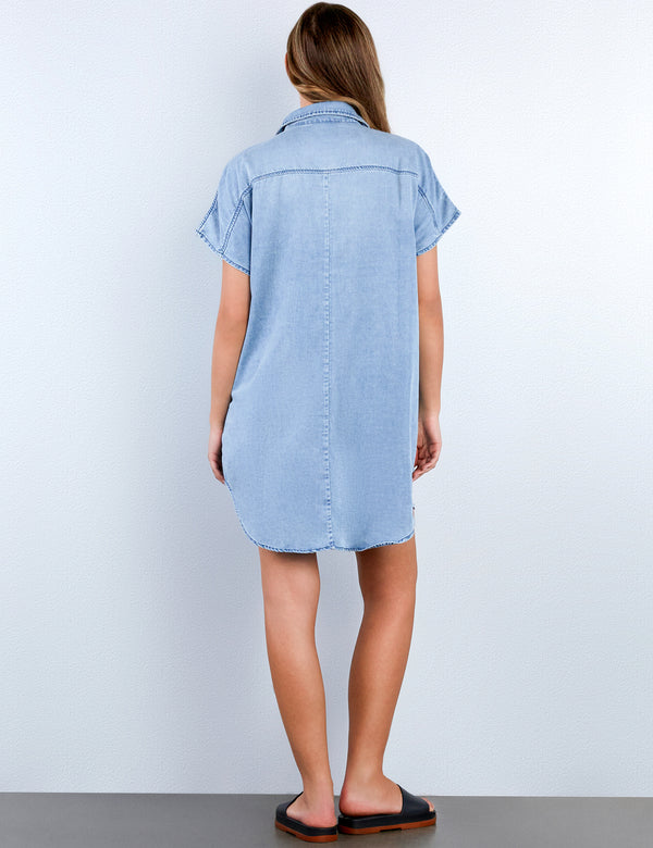 Mini Short Sleeve Shirtdress