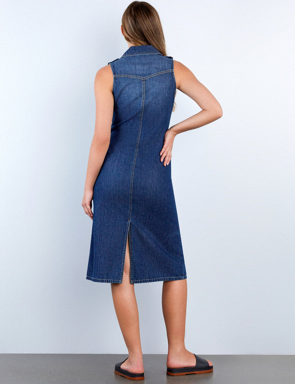 Camp Denim Maxi Shirtdress