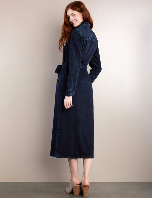 Wash Lab Denim Maxi Shirtdress