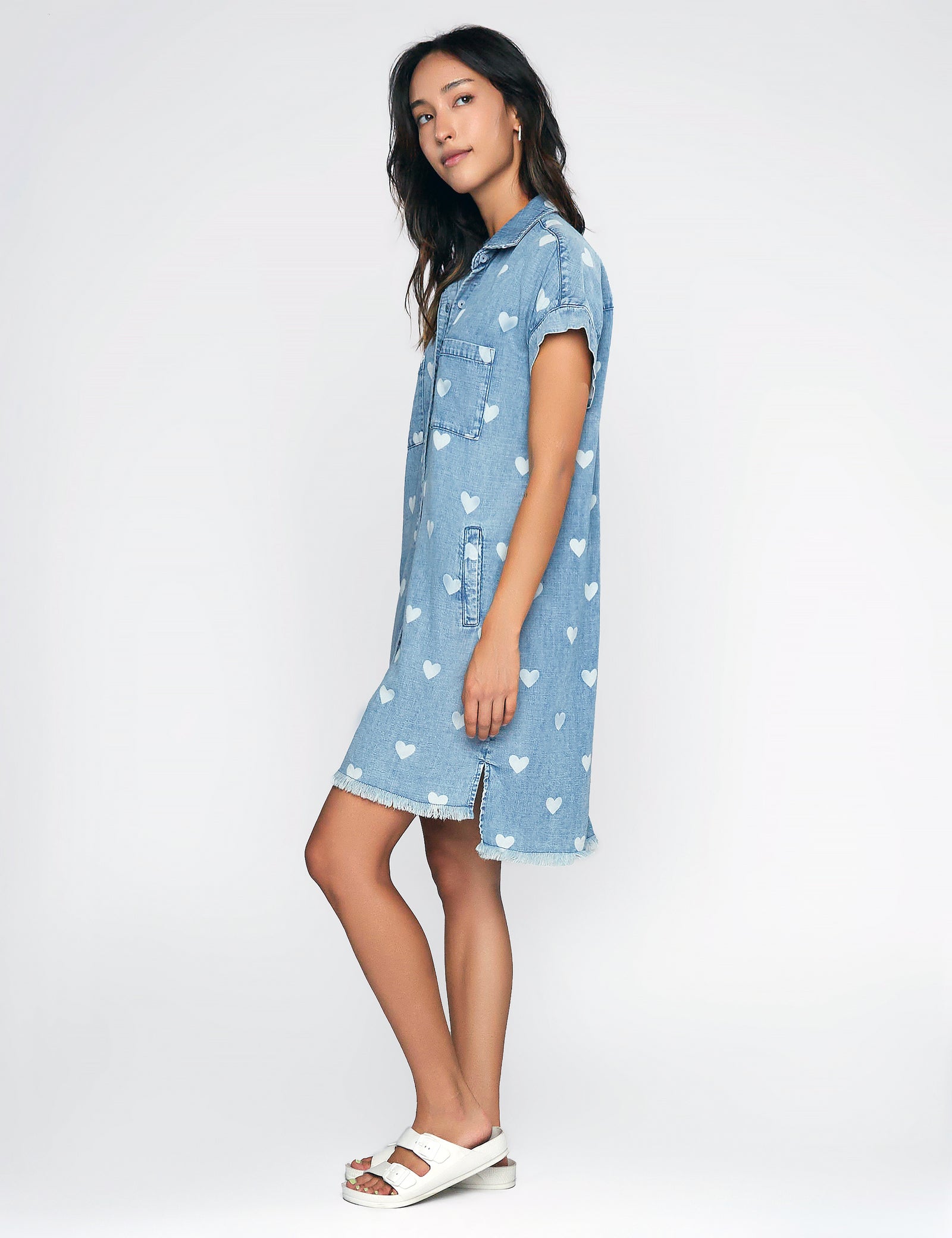 【&lovehelloさま専用】Blue DenimApron Dress Denim Love Shirtdress – billytshop