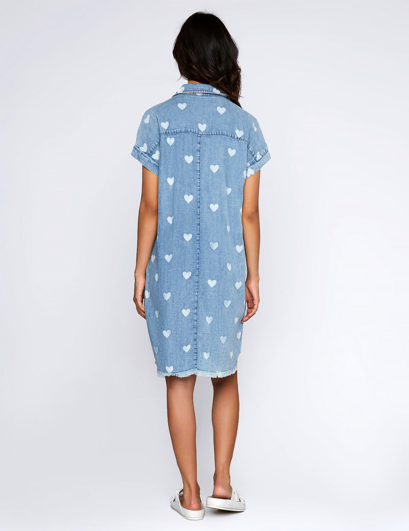 denim dress with hearts ASOS LUXE - Denim Maxi Dress - Women - Cotton - 0 US