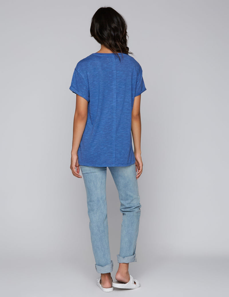 BT Classic V-Neck Tee Navy Back View