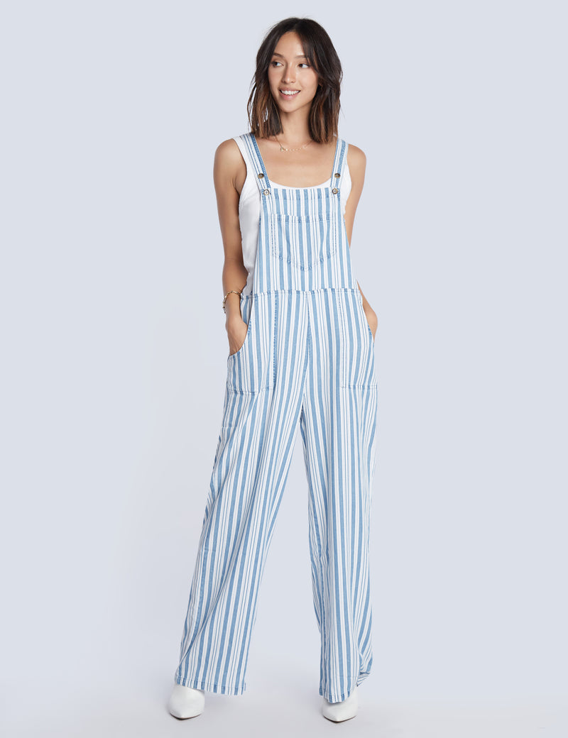 Flow Wide-Leg Overalls Front View