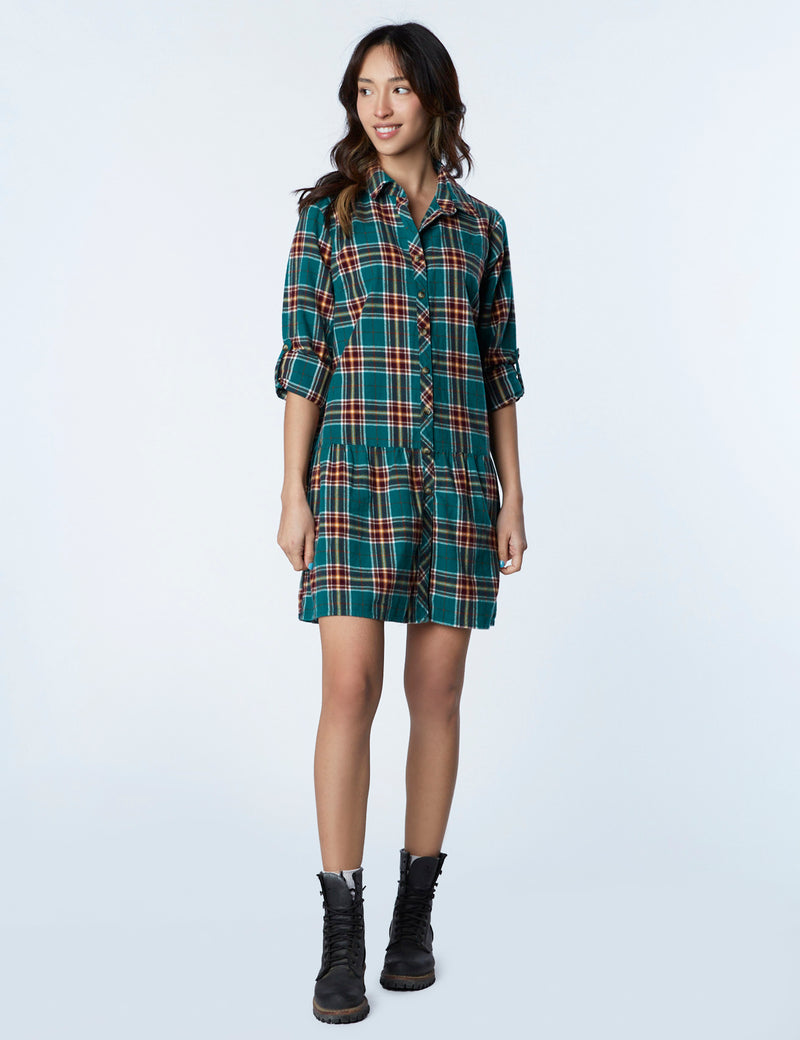 Happy Camper Shirtdress Front View