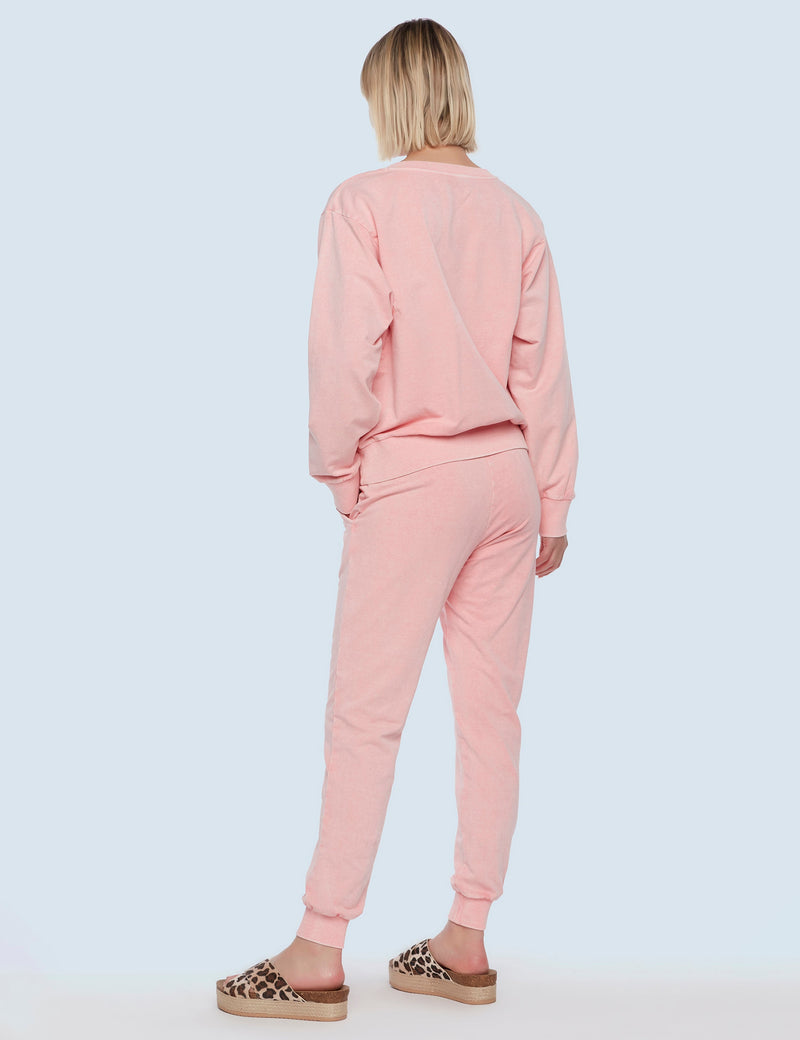 Preppy Pink Chill Jogger Back View