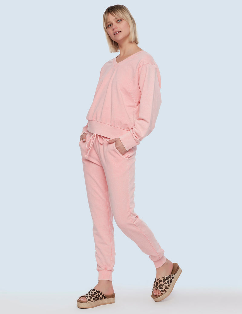 Preppy Pink Chill Jogger Side View