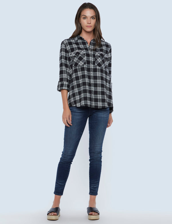 Tomgirl Plaid Shirt Front View